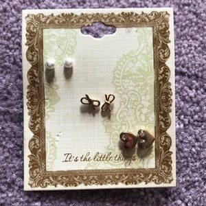 Set of Three Earrings